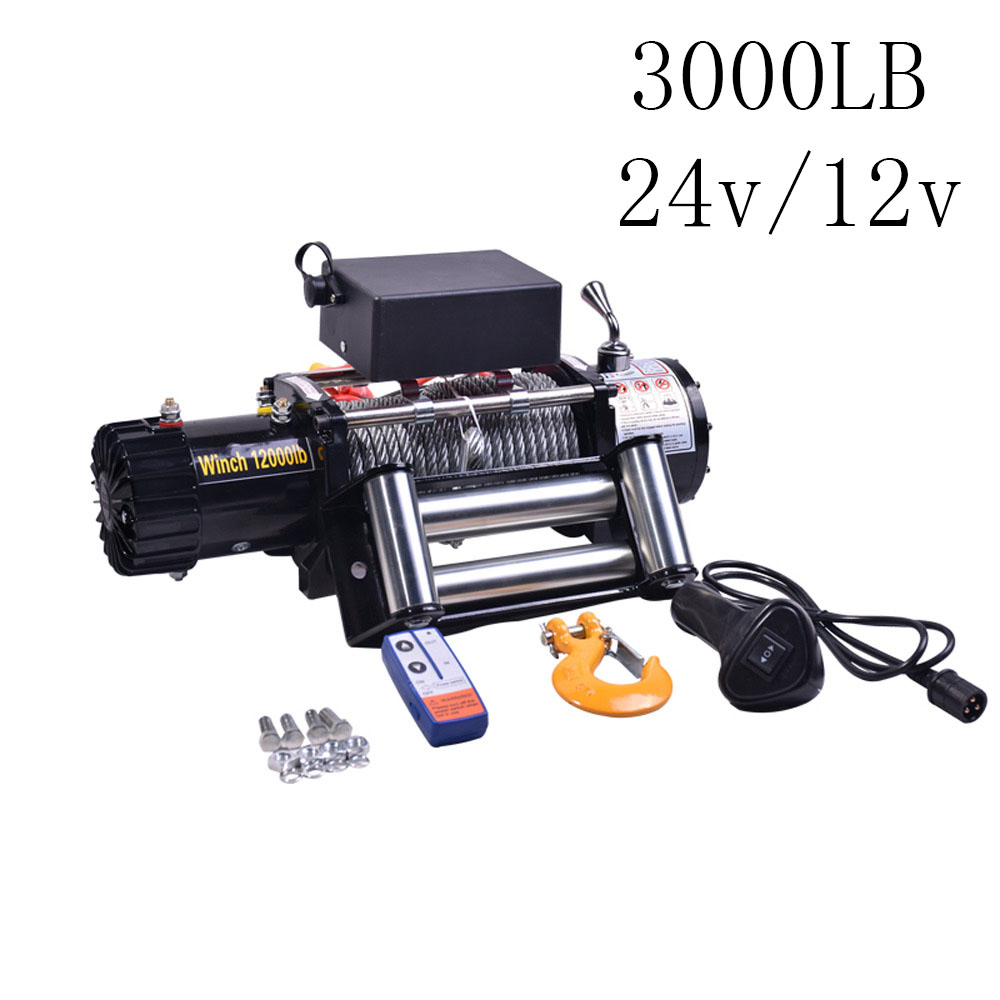 Atv Winch 3000Lb - 12 V/24 V Elektrikli Vinç 3000LB