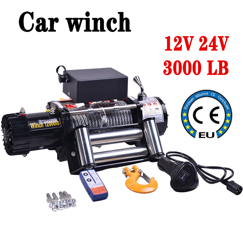 Atv Winch 3000Lb - Araba Römork ATV Uzaktan Kumanda Elektrikli