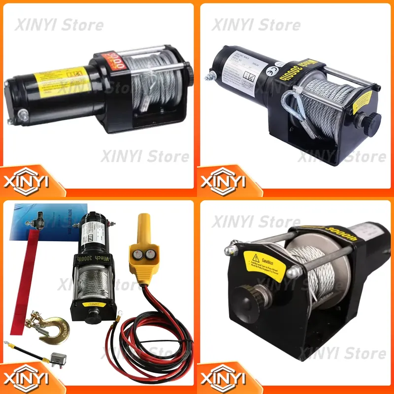 Atv Winch 3000Lb - DC 12V 24V 3000lb 1361KG Elektrikli