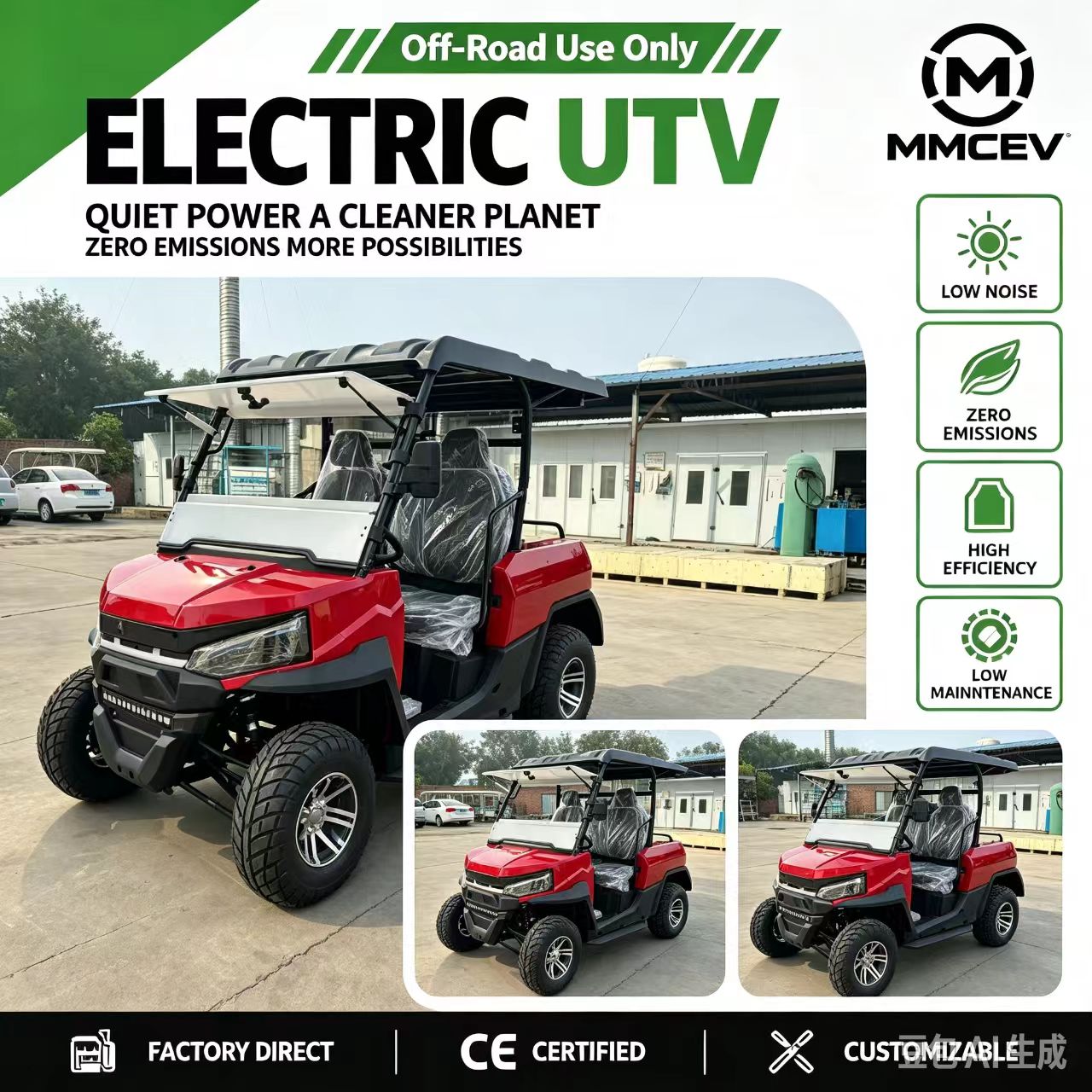 Özelleştirilebilir Elektrikli  - Electric Utv 4 Seater incelemesi ve fiyatı
