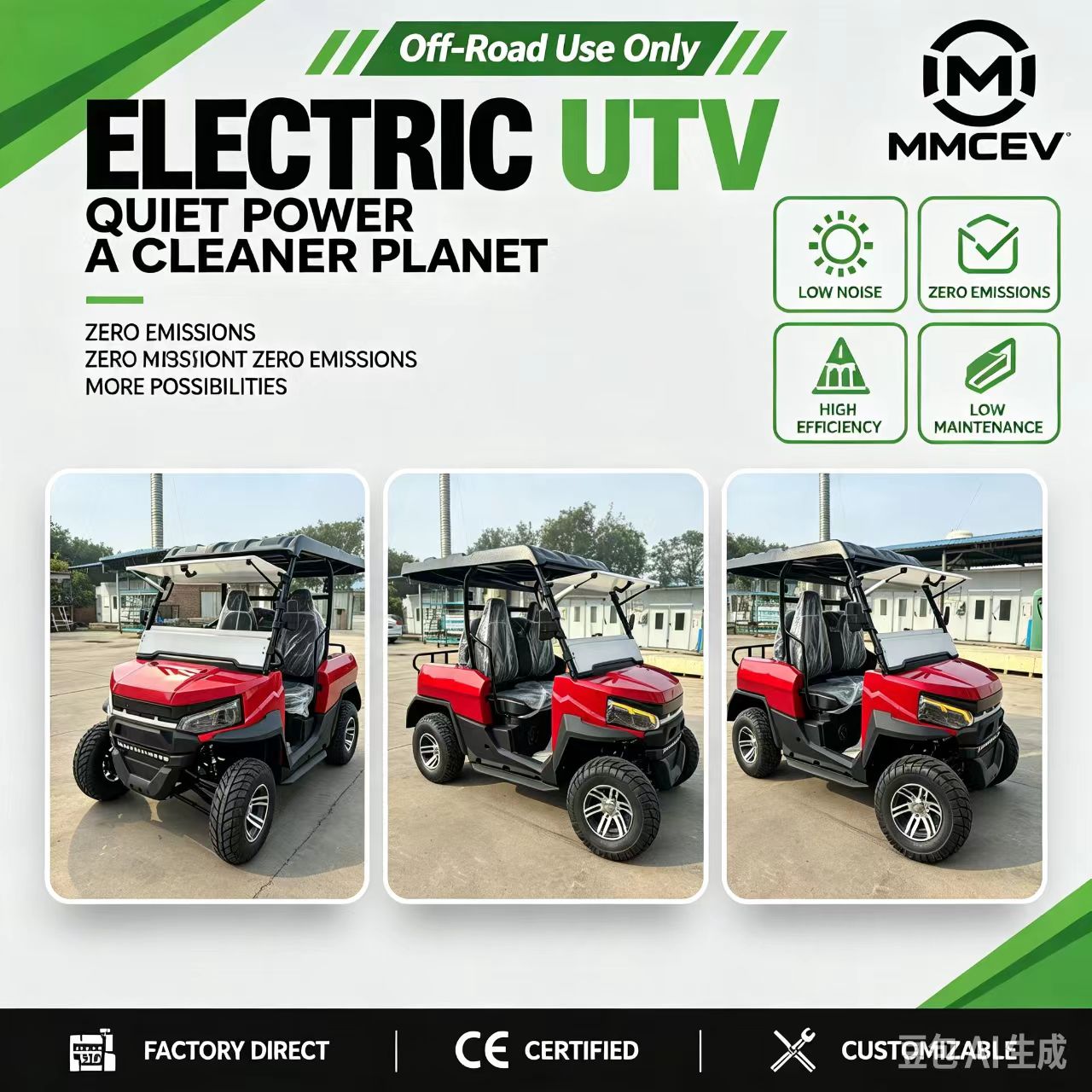 Özelleştirilebilir Elektrikli  - Electric Utv 4 Seater incelemesi ve fiyatı