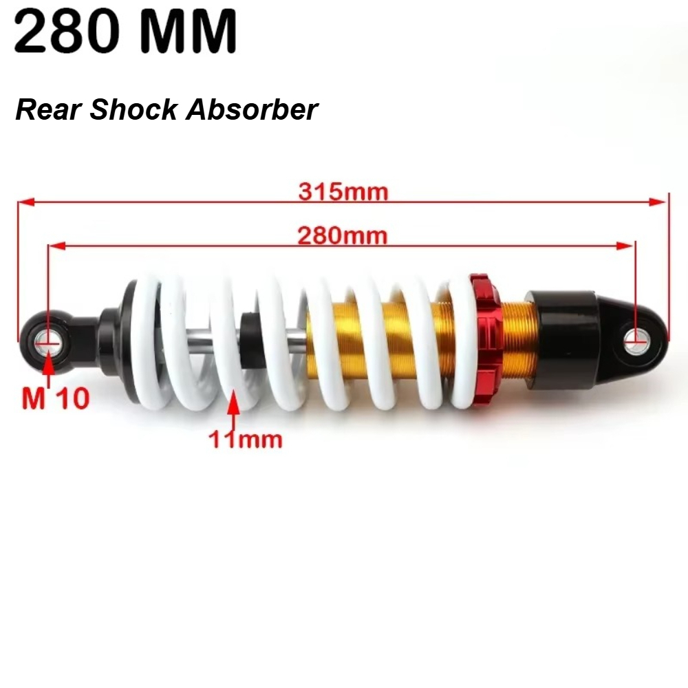 260mm 270mm 280mm Arka Amortis - Atv Suspension Shock Absorber incelemesi ve fiyatı