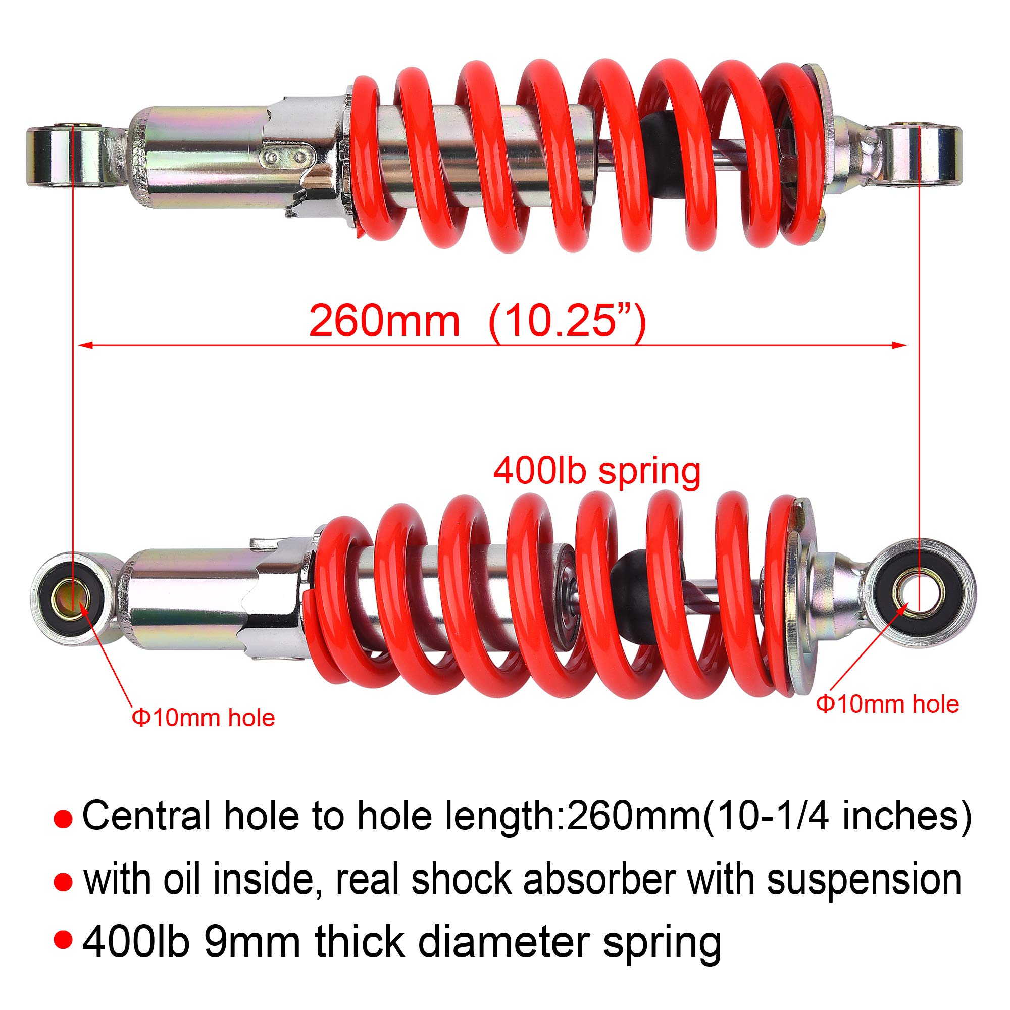 250mm 260mm 270mm ön arka amor - Atv Suspension Shock Absorber incelemesi ve fiyatı