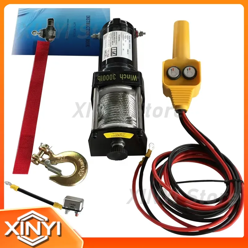 DC 12V 24V 3000lb 1361KG Elekt - Atv Winch 3000Lb incelemesi ve fiyatı
